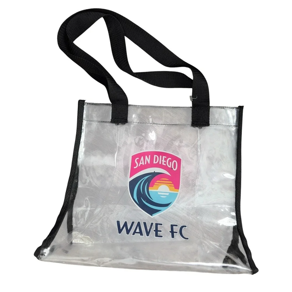 San Diego Wave FC USD Clear Stadium Tote Bag Knit Scarf Belt Bag Merch Lot